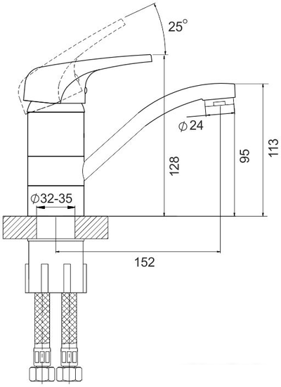 Смеситель Gross Aqua Optima 3509511C-G0145