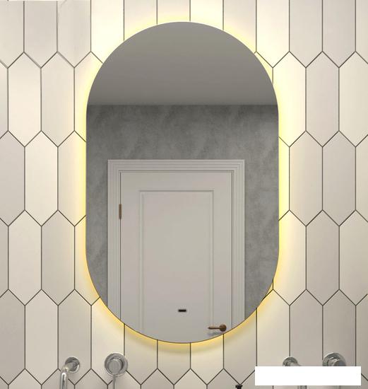 Континент Зеркало Fleur Led 60x100 (бесконтактный сенсор, нейтральная подсветка)