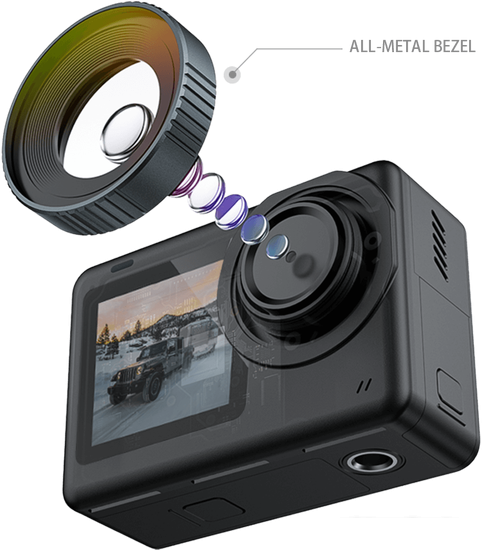 Экшен-камера SJCAM SJ10 Pro Dual Screen (черный)