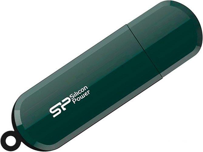 USB Flash Silicon-Power LuxMini 320 64GB (темно-зеленый)