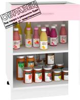 Шкаф напольный Кортекс-мебель Корнелия Лира НШ60р1ш без столешницы (дуб сонома)
