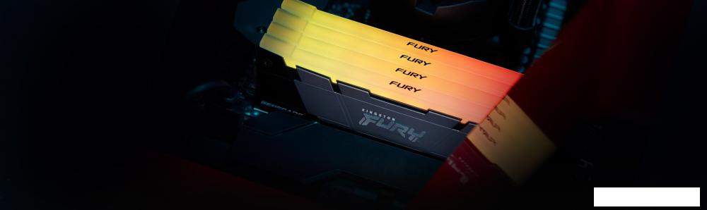 Оперативная память Kingston FURY Renegade RGB 32ГБ DDR4 3200МГц KF432C16RB2A/32