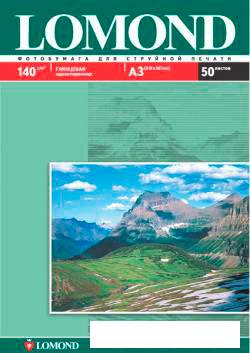 Фотобумага Lomond Глянцевая А3 140 г/кв.м. 50 листов (0102066)