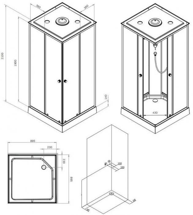 Душевая кабина AM.PM X-Joy 90x90 W94C-403-090BT