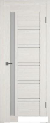Межкомнатная дверь Atum Pro Х38 80x200 (artic oak, стекло white cloud)