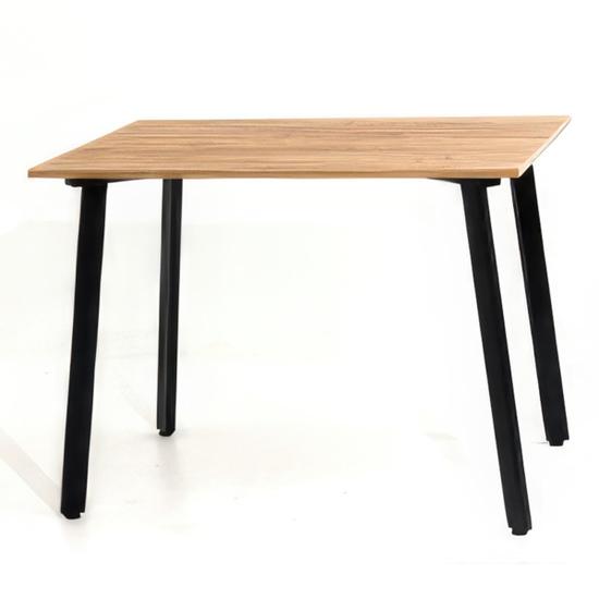 Кухонный стол Millwood Шанхай Л18 120x70 (18 мм, дуб золотой Craft/металл черный)