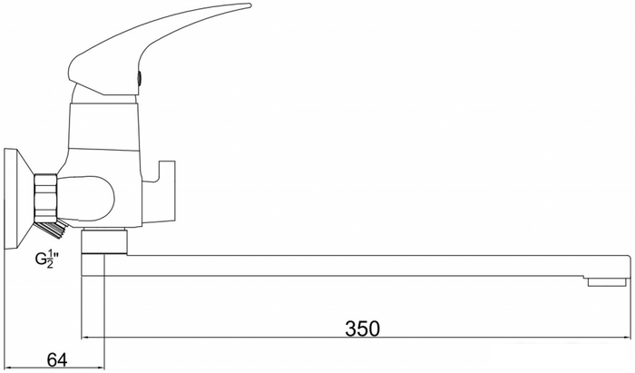 Смеситель Gross Aqua Basic 7211257C-35F
