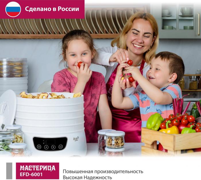 Сушилка для овощей и фруктов Мастерица EFD-6001