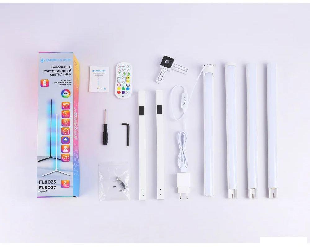 Торшер Ambrella light FL8025 WH (белый)