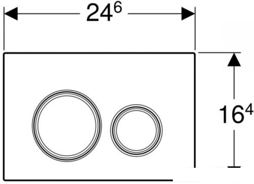 Панель смыва Geberit Sigma 21 115.884.SI.1 (хром глянцевый)