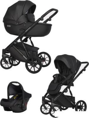 Универсальная коляска Riko Basic Montana Ecco (3 в 1, 12/черный)
