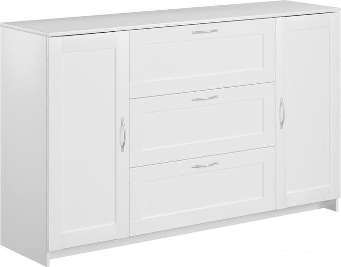 Комоды, тумбы Mio Tesoro Сириус 2 двери и 3 ящика 156x95 2.02.03.290.1 (белый)