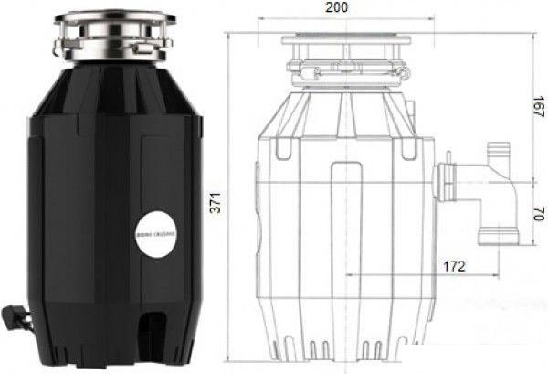 Измельчитель пищевых отходов Bone Crusher BC 910