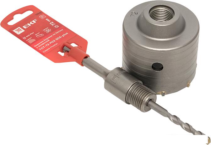 Коронка EKF Master TCT-72 М22