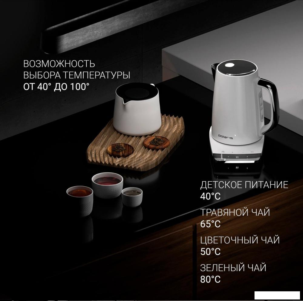 Электрический чайник Polaris PWK 1755CAD WIFI IQ Home (белый)