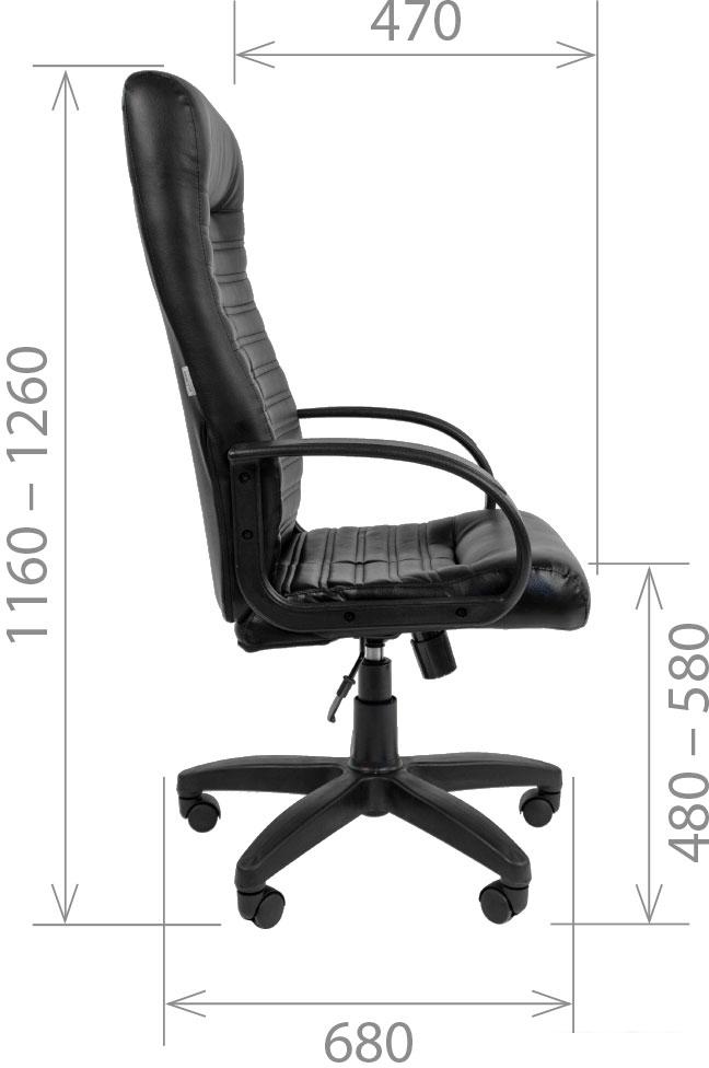 Офисное кресло CHAIRMAN 480LT (черный)