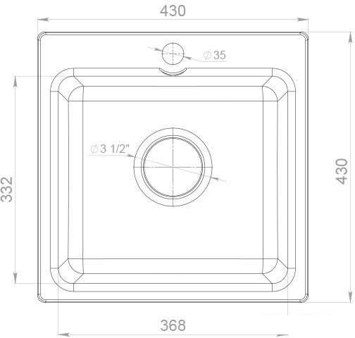 Кухонная мойка GranFest SMART GF-SM430 (песочный)