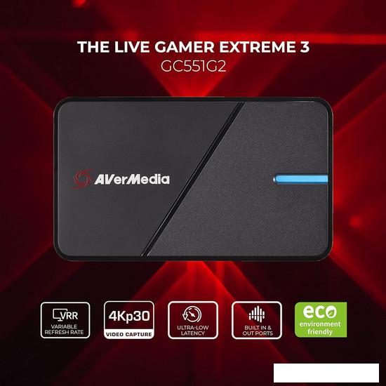 Устройство видеозахвата AverMedia Live Gamer Extreme 3 GC551G2
