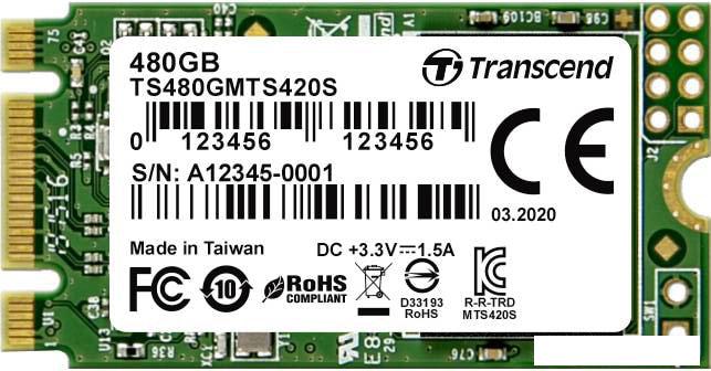 SSD Transcend MTS420S 480GB TS480GMTS420S