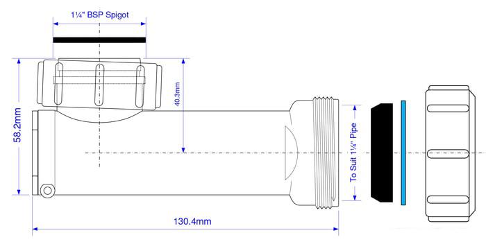 Сифон McAlpine WHB1-32
